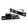 MEETOOT 2PCS 65x29x15MM Door Hinge Barrel Detachable Hinge Black Alloy