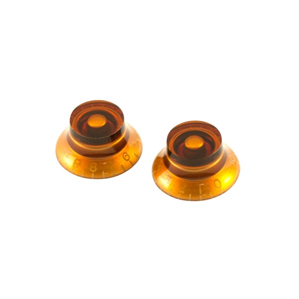 wd 4 Gibson Style Left Hand Bell Knobs Amber fit