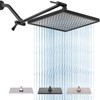 Cobbe Rainfall Shower Head for Bathroom, 11.8 Inch Large Rectangular