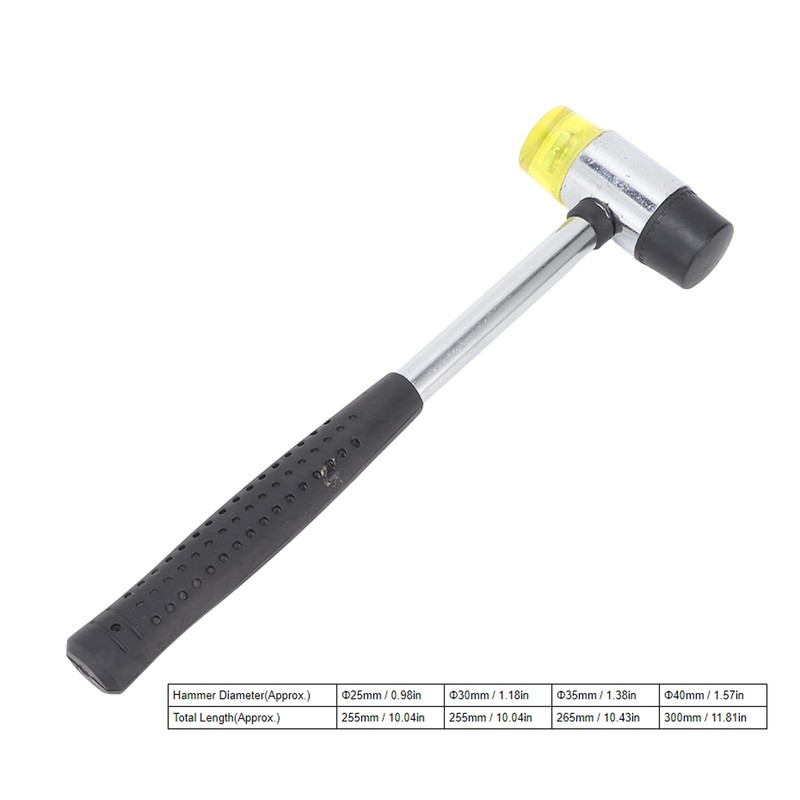 Martillo de Goma, Montado con Alambre Práctico Mango con Cabeza
