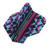 RED DRAGON Hardcore Radical Pink, Blue & Black Geometric Dart
