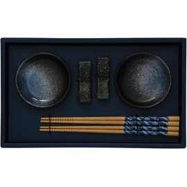 JADE TEMPLE Sushi Set, Blue, 1 Set