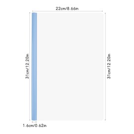 Pack of 10 A4 Documents Files Report Covers with Sliding Bar, Clear Sliding Rod File Folder Sliding Bar Binder, A4 Plastic Sliding Folder for Home, Office, School (Dark)