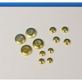 Replacement for Clock Hand Nut Assortment 12 Pieces Brass Grandfather Wall Mantel