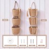 Fabric Wall Hanging Organizers - Small Woven Baskets Pouches Set
