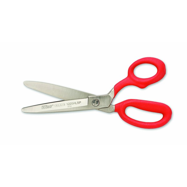 Crescent Wiss 10" Bent Handle Cushion Grip Industrial Shears with Blunt Safety Point Blades - W1225HLSP