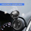 DFsucces 車用ワンタッチスタートレバー エンジンスタートボタン 合金素材 耐久性 強固接着 自動車の点火ボタンカバー 装飾改造アクセサリー 簡単取り付け ブラック