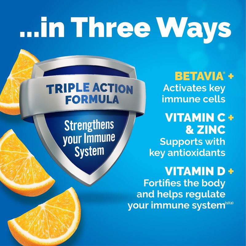 Emergen-C Immune+ Triple Action Immune Support Powder, BetaVia (R), 1000mg