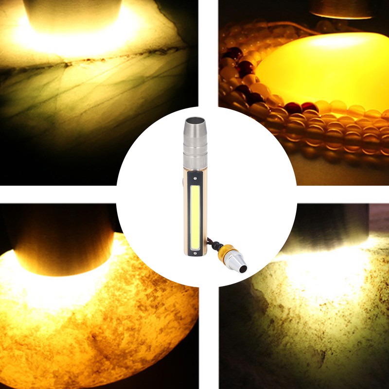 Gemstone Light 3 LED 1 COB USB Charging Aluminium Alloy