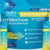 NatureWorks HydroMATE Electrolytes Powder Low Sugar - 16 Count Lemon Lime Instant Hydration Packets with Vitamin C to Boost Energy - Low Sugar Electrolytes Powder Packets to Support Hydration Fast Party Recovery