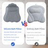 Goowin Bath Pillows for Tub, New Generation Skin-Friendly Silicone Bath