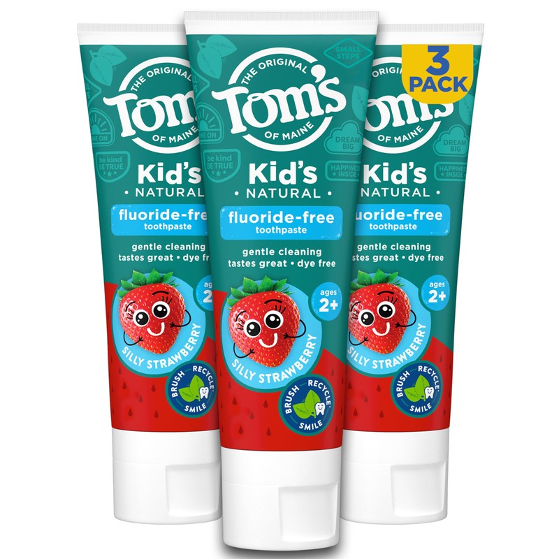 Tom's of Maine Natural Kid's Fluoride Free Toothpaste, Ages 2+,