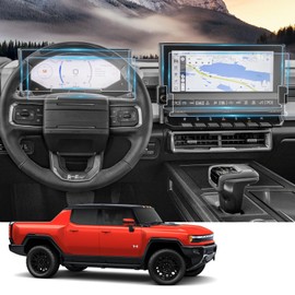 2025 GMC Hummer EV Screen Protector for 2022-2025 GMC Hummer EV Pickup (3X, 2X) 12.3" & 13.4" Touch-screen Cover Infotainment Protector Screen Saver for 2025 Hummer EV Accessories Nano Film 4 Pack