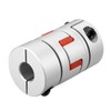 sourcing map Shaft Coupling 15mm to 15mm Bore L66xD40 Flexible