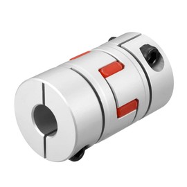 sourcing map Shaft Coupling 15mm to 15mm Bore L66xD40 Flexible Coupler Joint for Servo Stepped Motor