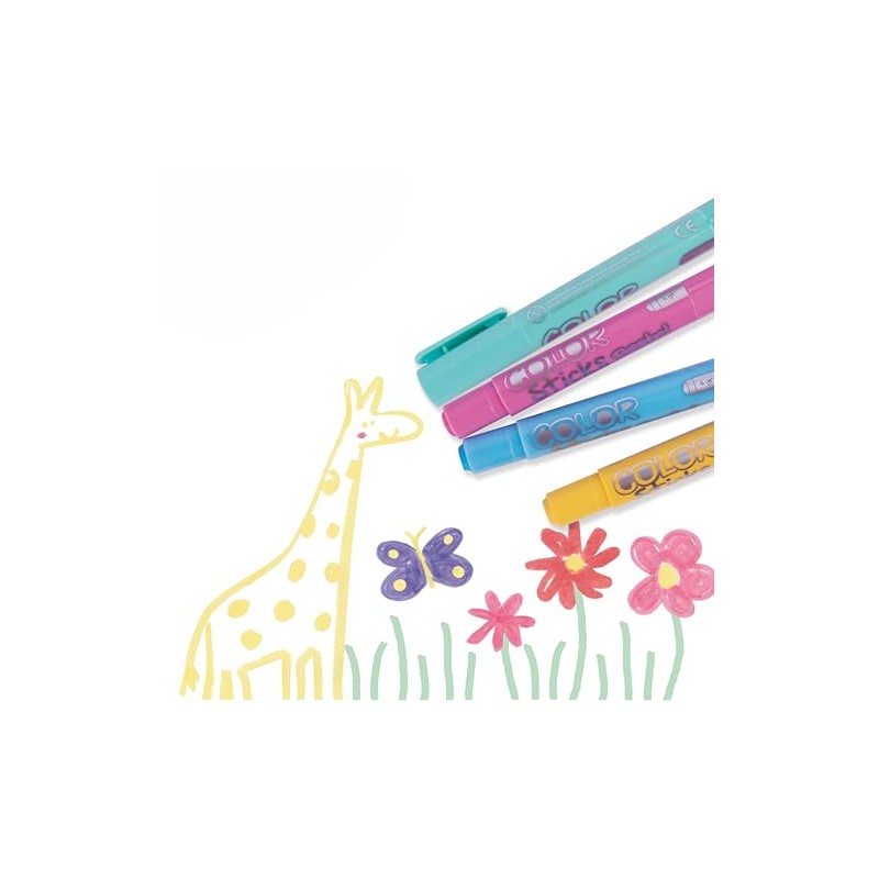 APLI Kids 18881 - Colour Sticks Pastel Colours - Solid