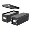Snap-N-Store CD Storage Box - 2 Pack - Durable 5.1 X 5.1 X 13.2 Inch Disc Holder