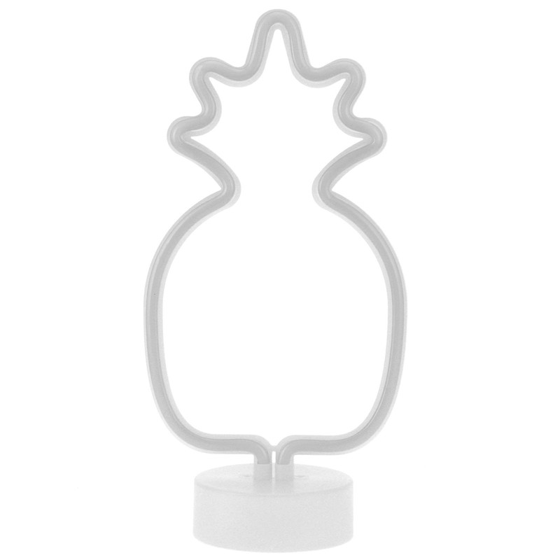 Tabletop Neon Sign Light Unique Shaped Night Lamp with Holder