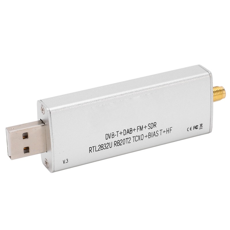Radio Receiver RTL SDR R820T2 RTL2832U 1PPM TCXO SMA 500KHz‑1766MHz