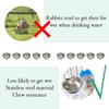 Nipple Water Bowl, Stainless Steel Chew Rabbit Water Feeder 10PCS