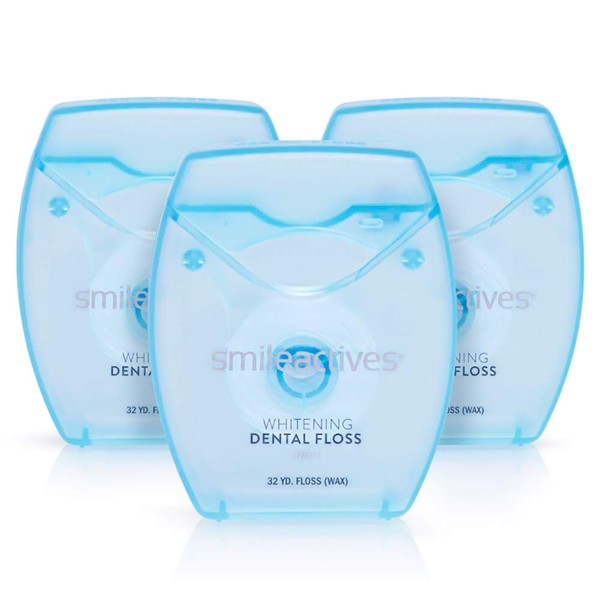 Smileactives Dental Floss, 87M | Plaque Removal, Teeth & Gum Protection Flossers for Professional Teeth Whitening and Cleaning! - (Pack of 3)