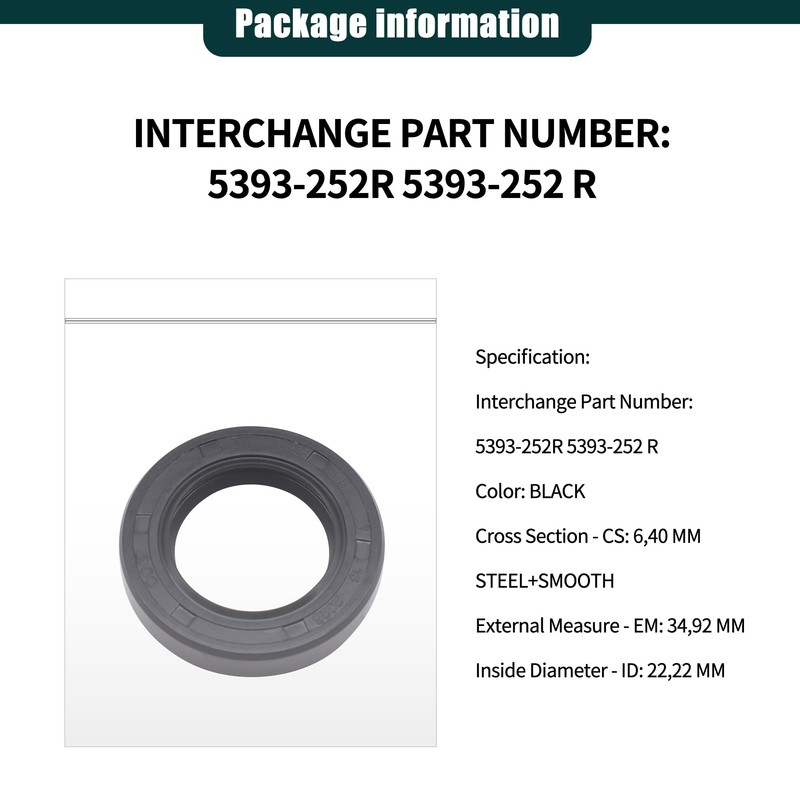 OXCANO Injection Pump Drive Seals 5393-252R Compatible with CAV DPA