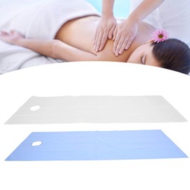 Massage Bed Sheet, Pack of 2 Beauty Salon Massage Table Leaf with Hole, Waterproof, Oil-Resistant, Polyester Bed Couch Cover, Cosmetic Bed Sheet Cover, Bedding Accessories for Spa Tattoo Massage (04)
