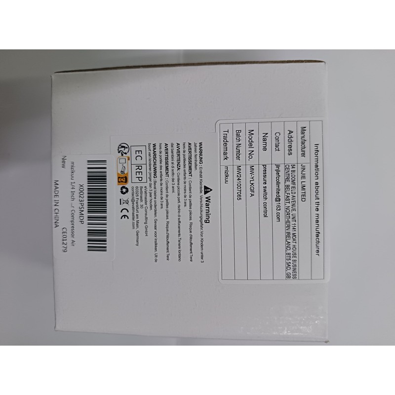 mizikuu 1/4 Inch Pressure Regulator Compressed Air, Pressure Switch Control