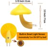 AUSAYE 3 Pack Sensor LED Mushroom Night Light Plug in
