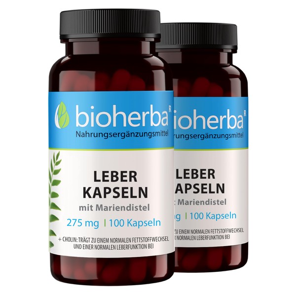 LEBER Kapseln mit Mariendistel & Cholinbitartrat – Mit Cholin zur