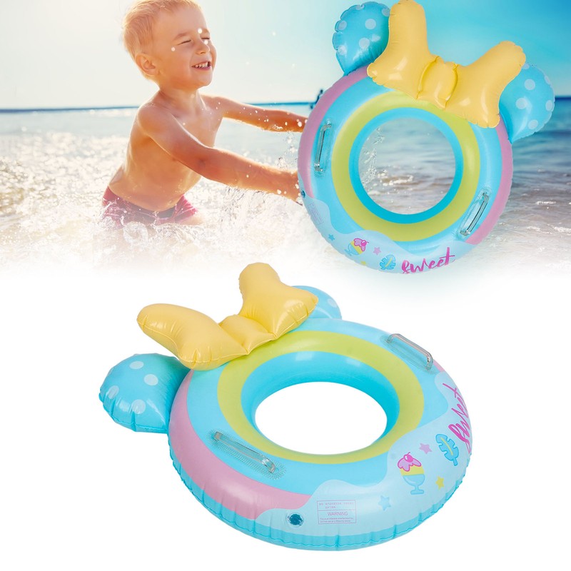 Kid Cute Cartoon Swimming Ring Children Beach Party Soft Inflatable