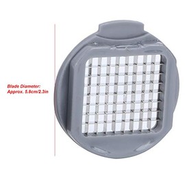 Fdit Picadora Cortadora de ajo con contenedor de almacenamiento y 2 cuchillas de acero inoxidable