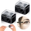 Universal Dual Eyeliner Sharpener Makeup, 2 Pieces 2 Holes Dual