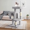 Allewie 29 Inches Cat Tree Tower/Plush Perches Platform/Condo/House/Sisal Scratching Posts/Multi-Level