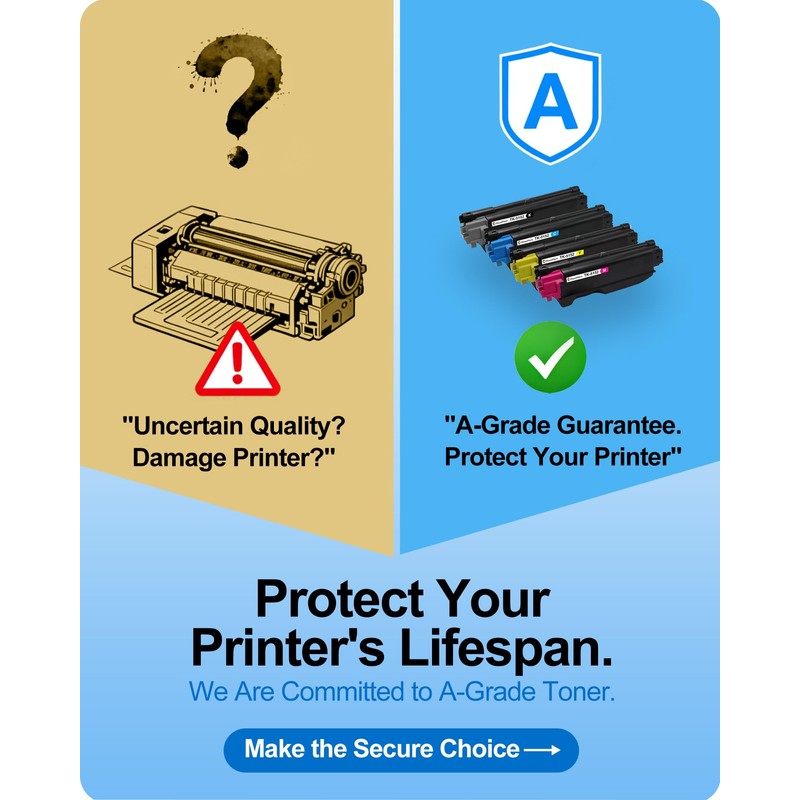 MasaiMara High Yield TK-5152 TK5152 Toner Cartridges Replacement for Kyocera