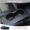 JeCar for Mustang Carbon Fiber Interior Cup Holder Cover Trim
