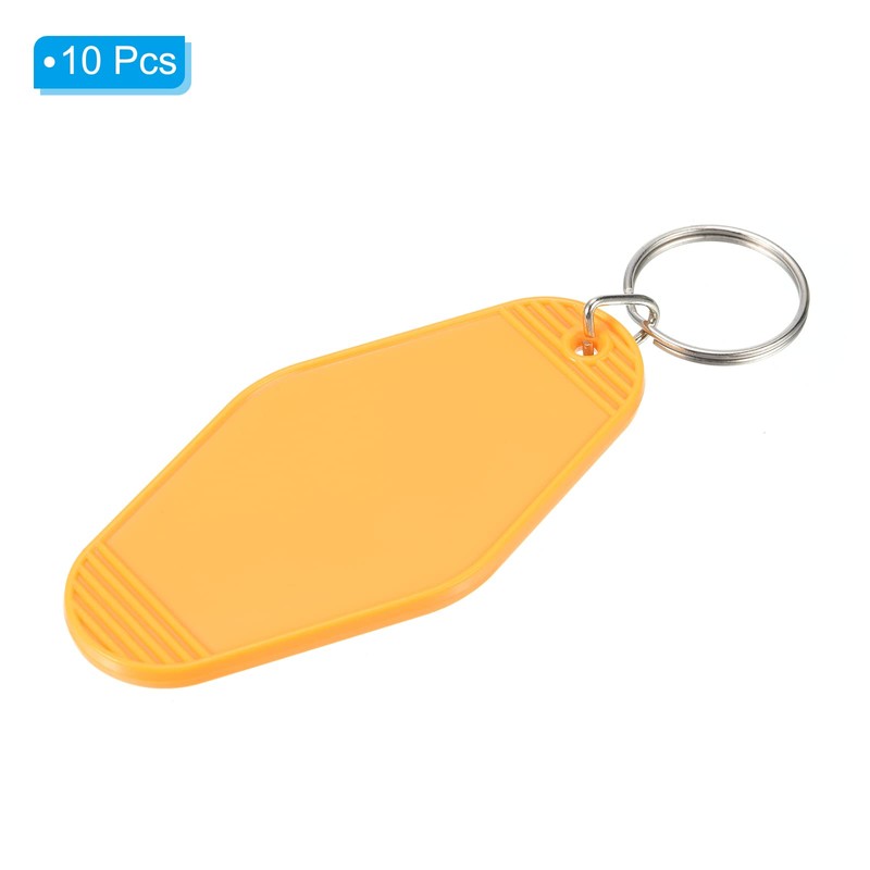 [PATIKIL] Motel Keychains, Retro, 10 Pcs, Blank Hotel Keychains, Lambus,