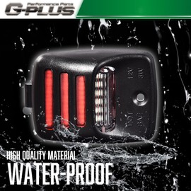 G-PLUS LED License Plate Light Compatible With 05-15 Toyota Tacoma/2000-13 Tundra,Bumper Lamp Red Oled Tube A Pair Replacement (Smoky Lens)