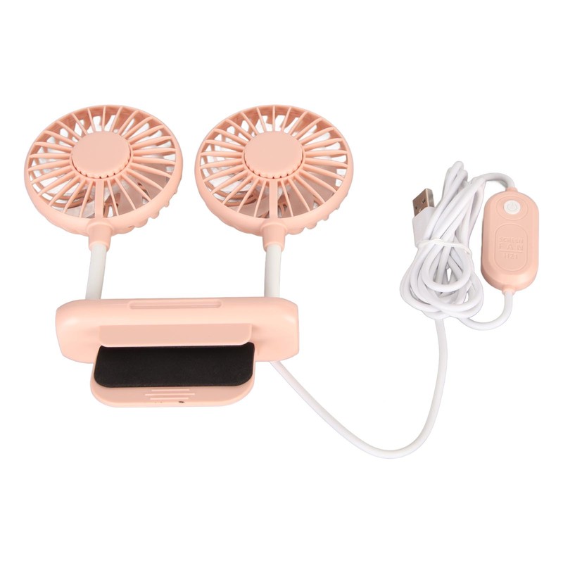 Monitor Fan 2 Heads 3 Speed Modes 6.6ft USB Cable