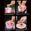 Cuchara de helado de acero inoxidable con gatillo, cuchara de
