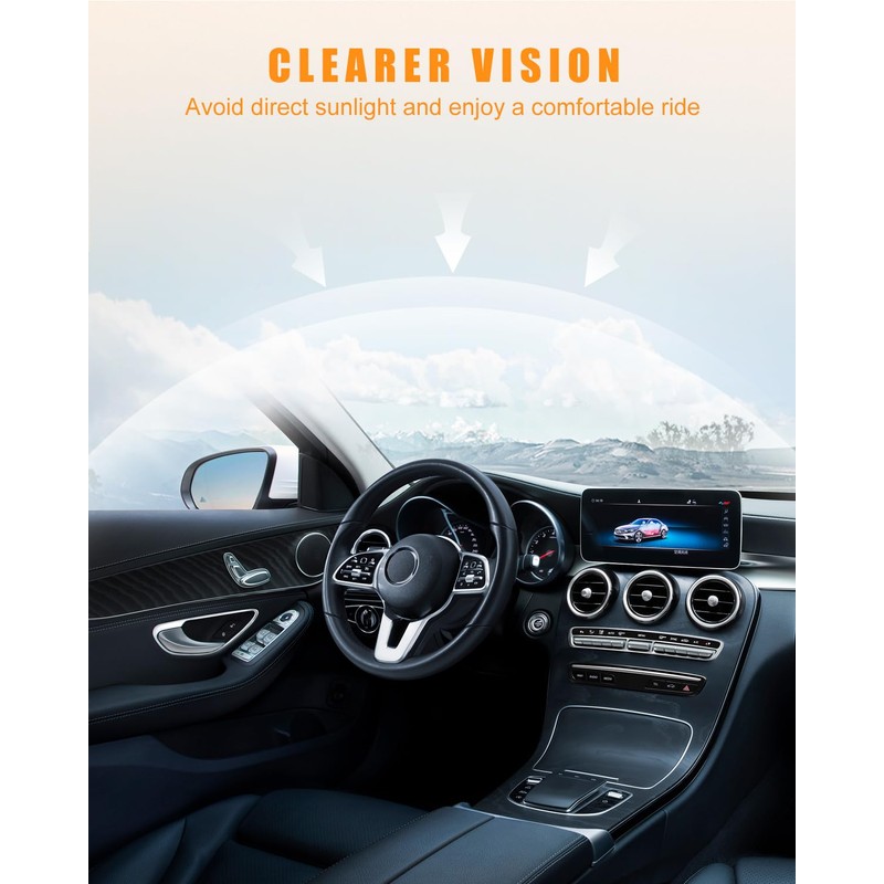 OCPTY Black Left Driver Side Sun Visor fit for 2006