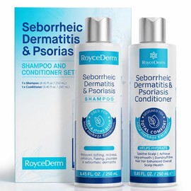 Roycederm Seborrheic Scalp Care Shampoo and Conditioner Set, Gentle Cleansing & Moisturizing for Hair & Scalp