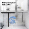 BADIONA Telescopic Shower Squeegee Black - With Suction Hook &