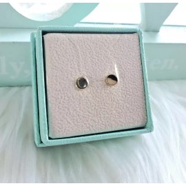 none Sterling Silver 925 Gold Plated Disc Studs 5mm Earrings Jewelry Accessories