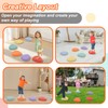 6PCS Kids Stepping Stones Non-Slip Stackable Balance Blocks River Stones