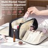 DORMIYA Black Travel Makeup Bag for Women - Large Capacity
