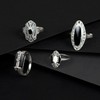 Gemondo USA Anillo de plata de ley con ónix negro
