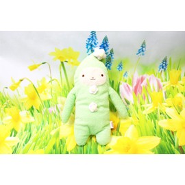 Cinnada Global Fumofumo-san Flower Nicolacola Light Green (M) 3.9 x 2.0 x 7.9 inches (10 x 5 x 20 cm) Plush Toy Animal Miscellaneous Goods FNF-0078G