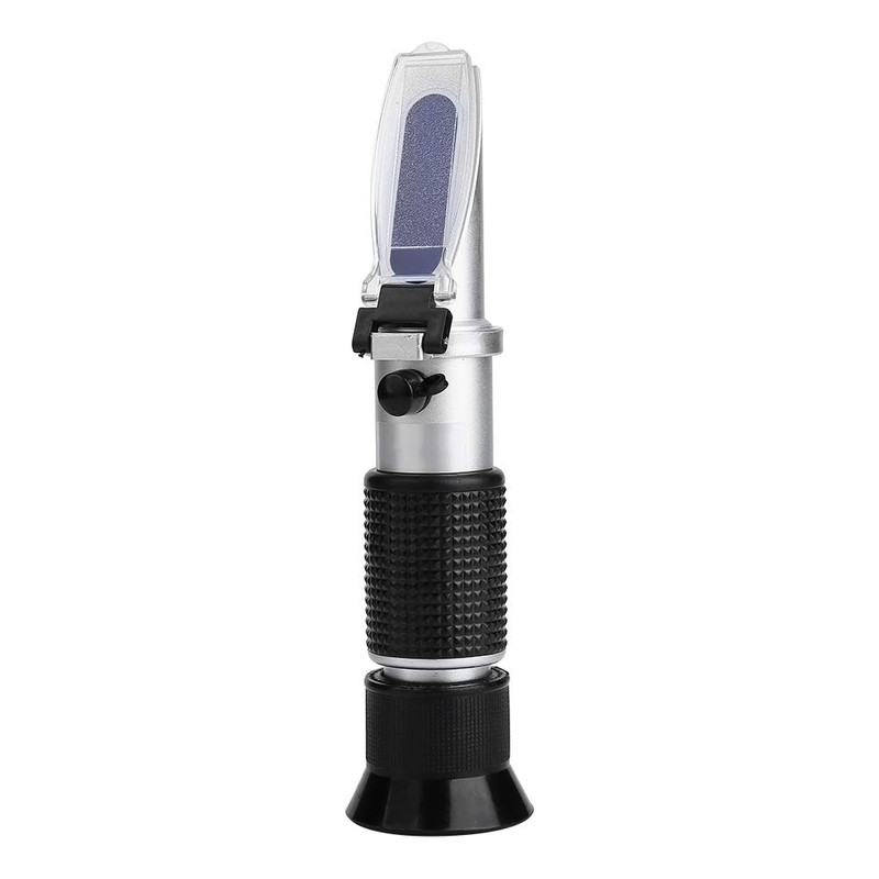 ATC Antifreeze Refractometer, with Manual Calibration Button, Glycol Antifreeze Refractometer,