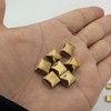 500PCS / 1.1LB Square Ceramic Mosaic Tiles, 0.4 x 0.4